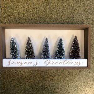 Amazon Holiday Decor Brown and Green Festive Display